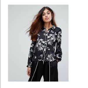 Vero Moda Satin Floral Shirt